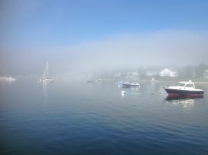 Fog Lifting in Castine Harbor